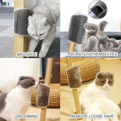 PackLivo Cat Corner Scratcher Brush – Their Happy Place, Your Clean Space