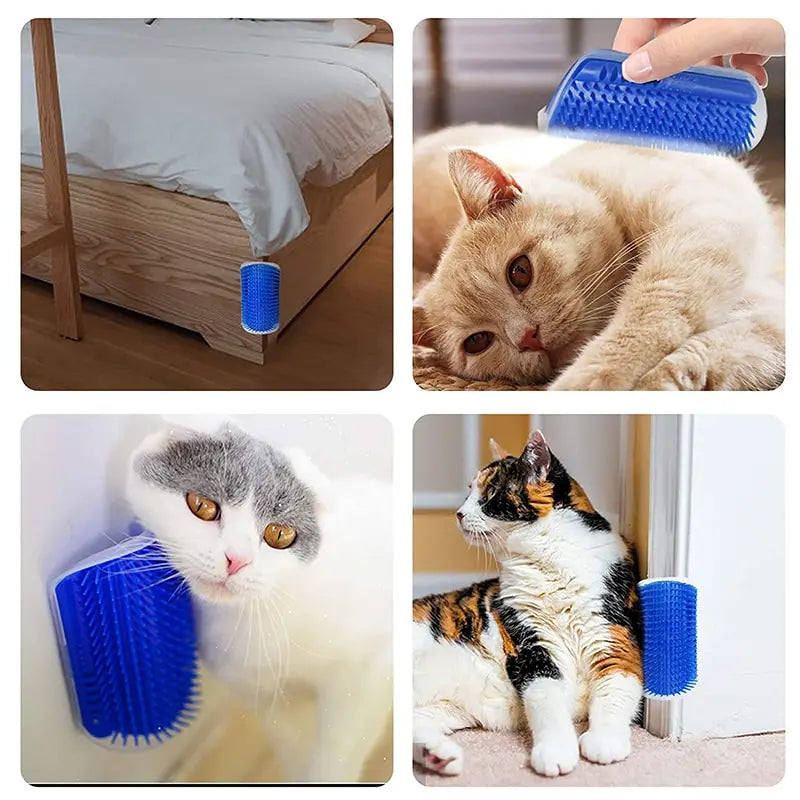 PackLivo Cat Corner Scratcher Brush – Their Happy Place, Your Clean Space